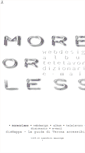 Mobile Screenshot of moreorless.net
